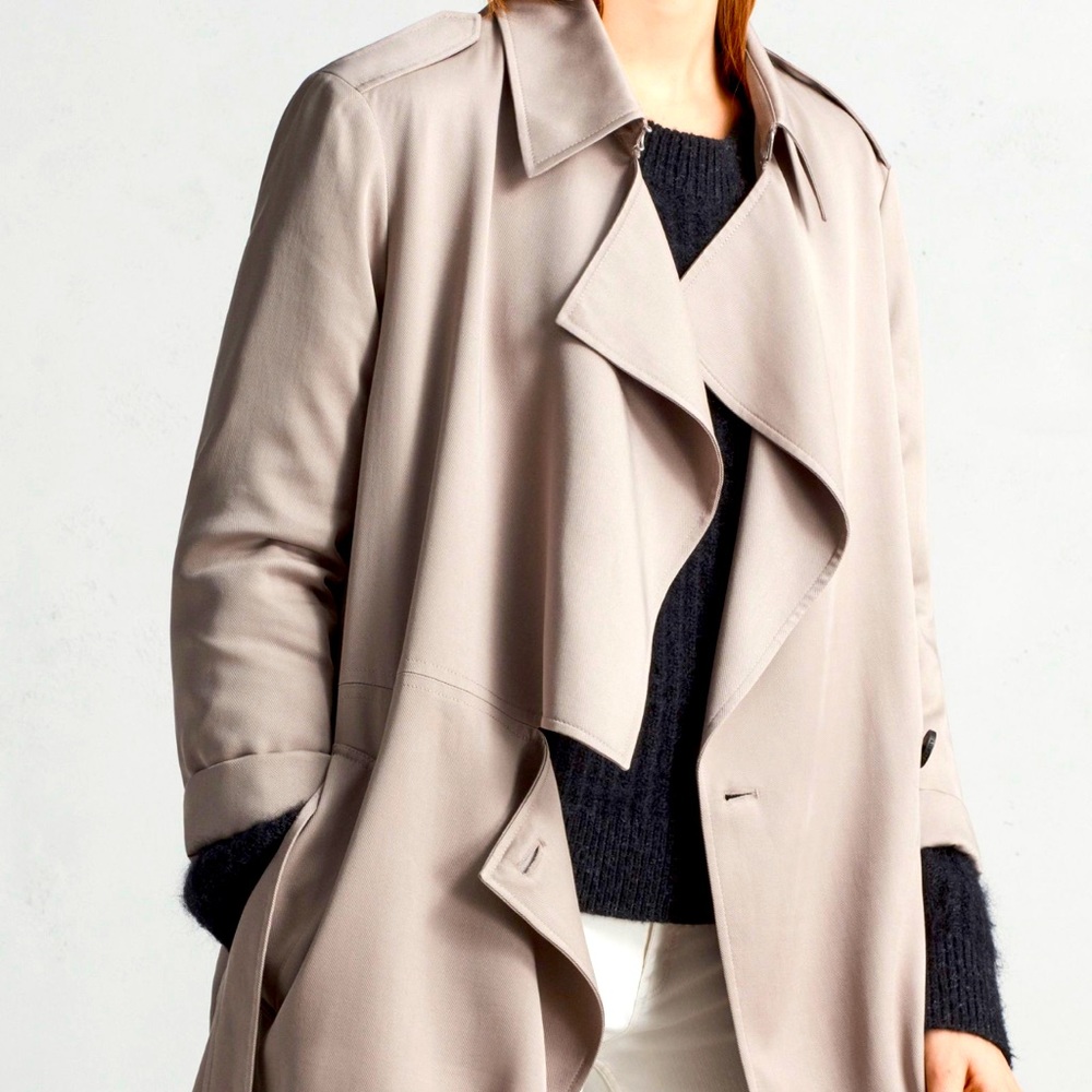 All Saints Bexley Mac Trench Coat, XS